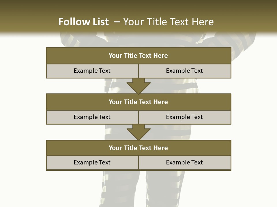 Indoors Prisoner Striped PowerPoint Template