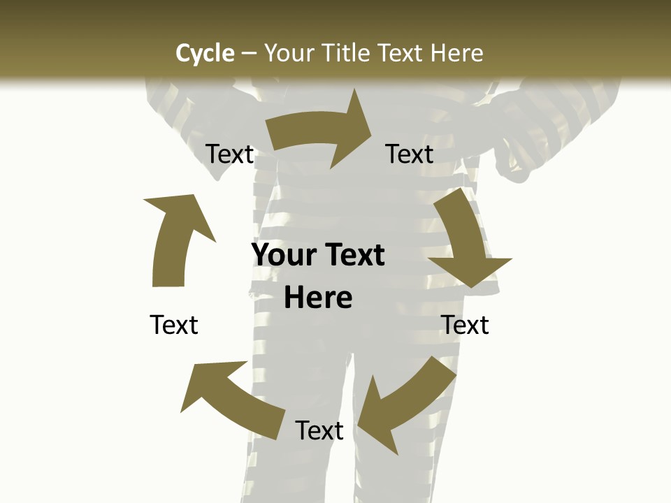 Indoors Prisoner Striped PowerPoint Template