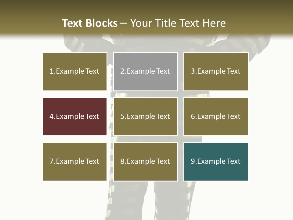 Indoors Prisoner Striped PowerPoint Template