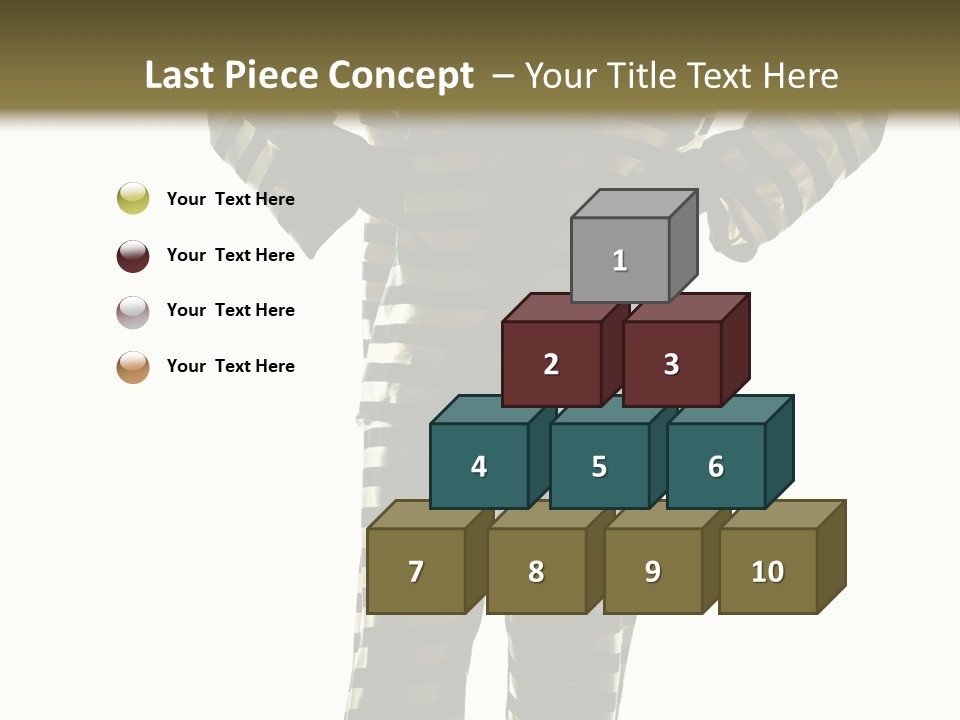 Indoors Prisoner Striped PowerPoint Template