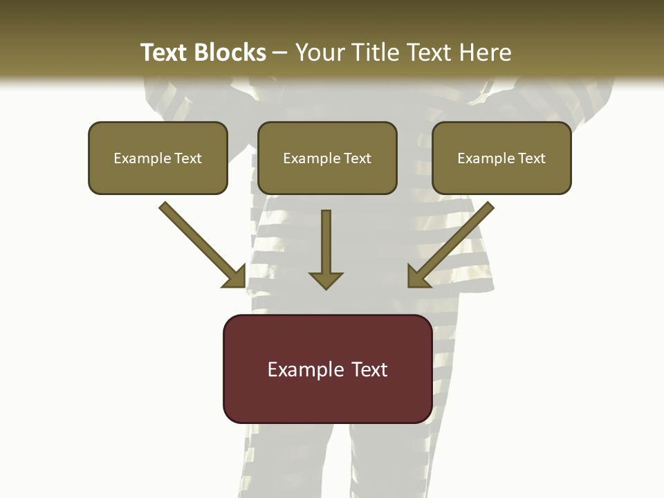 Indoors Prisoner Striped PowerPoint Template