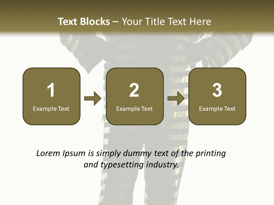 Indoors Prisoner Striped PowerPoint Template