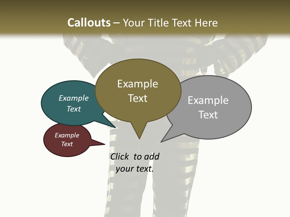 Indoors Prisoner Striped PowerPoint Template