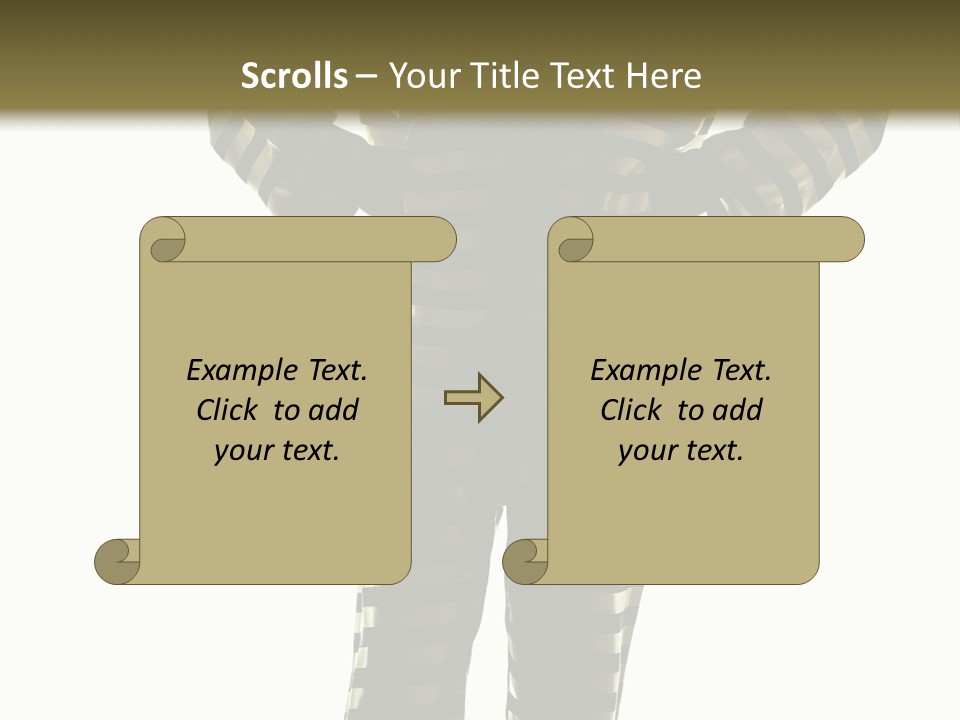 Indoors Prisoner Striped PowerPoint Template