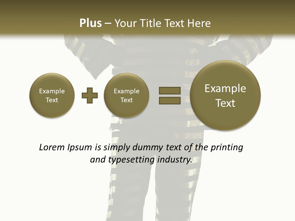 Indoors Prisoner Striped PowerPoint Template
