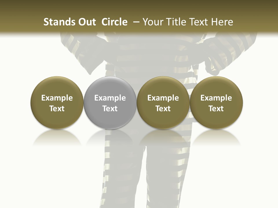 Indoors Prisoner Striped PowerPoint Template