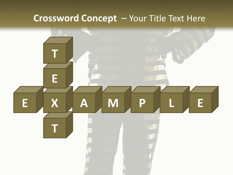 Indoors Prisoner Striped PowerPoint Template