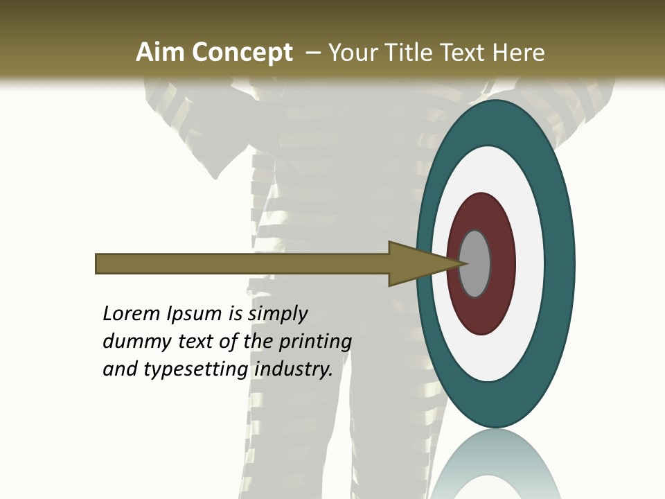 Indoors Prisoner Striped PowerPoint Template