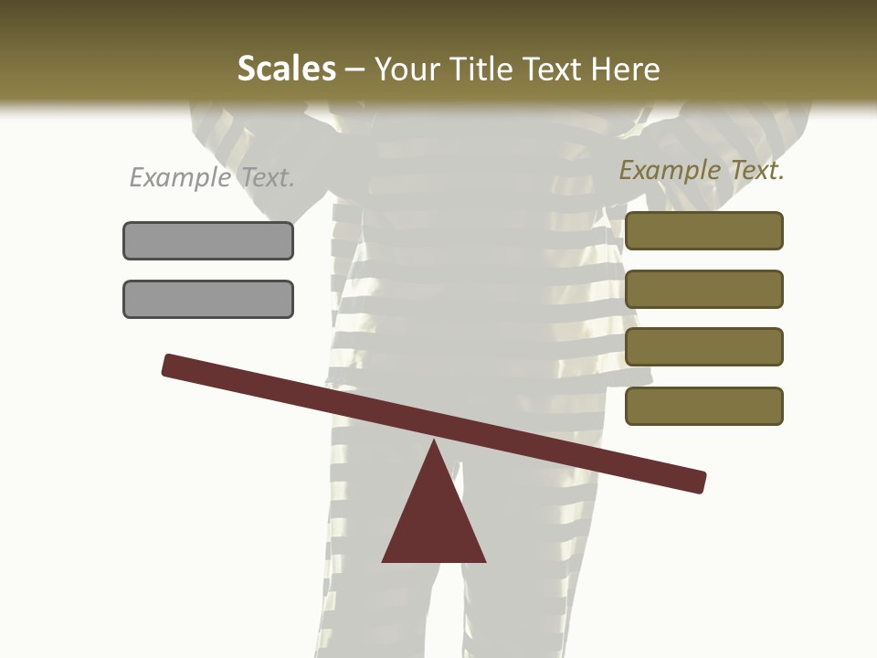 Indoors Prisoner Striped PowerPoint Template