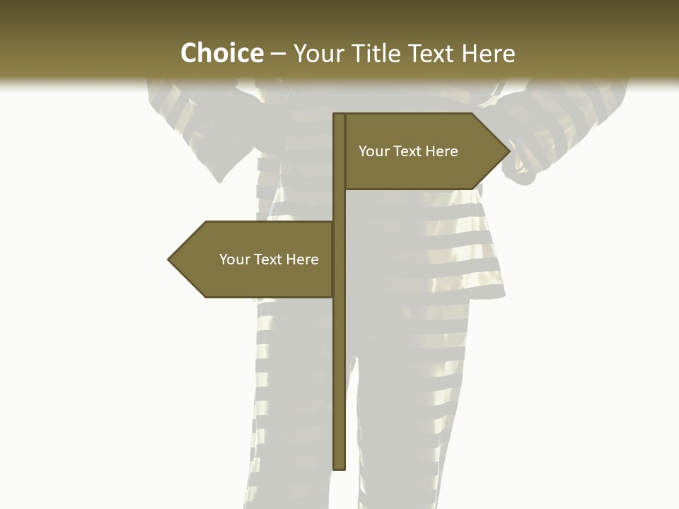 Indoors Prisoner Striped PowerPoint Template