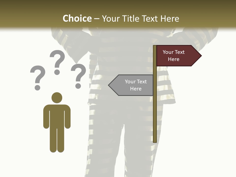 Indoors Prisoner Striped PowerPoint Template