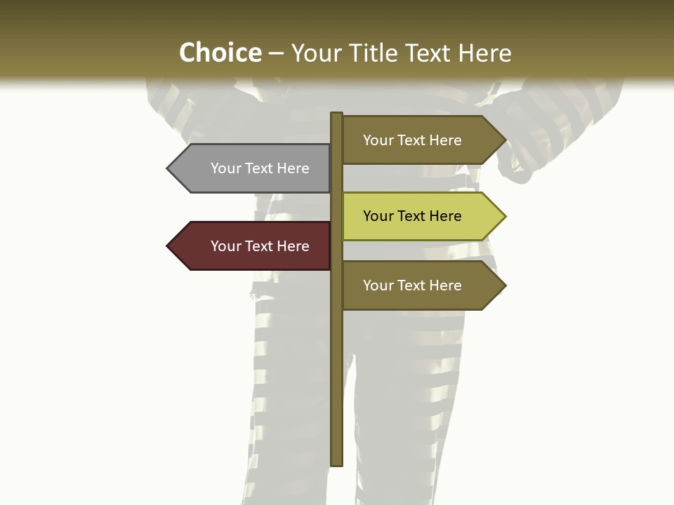 Indoors Prisoner Striped PowerPoint Template
