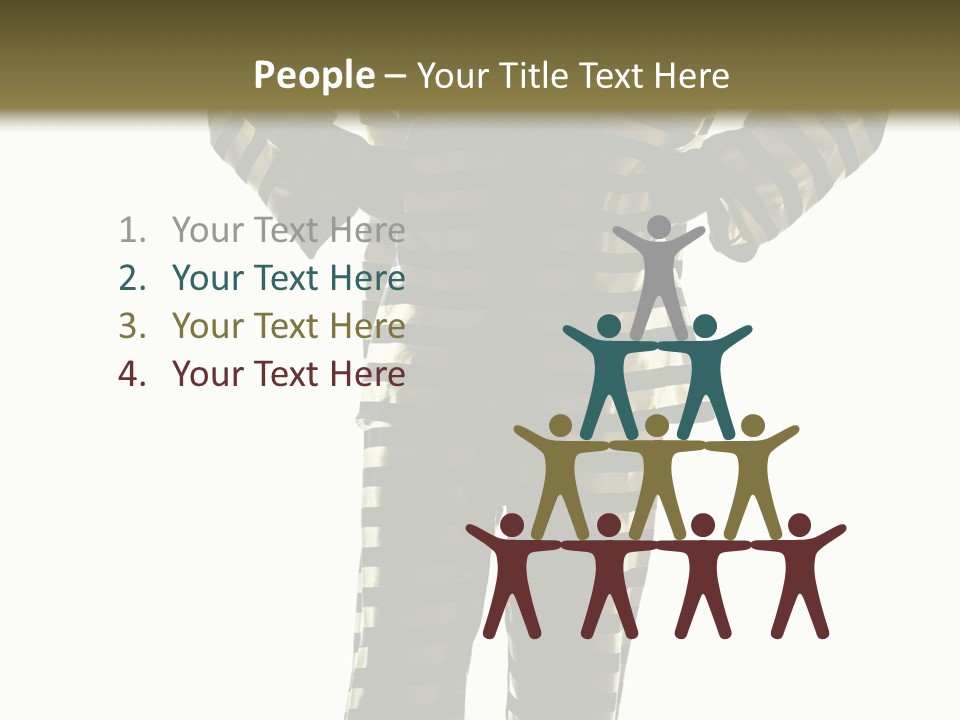 Indoors Prisoner Striped PowerPoint Template