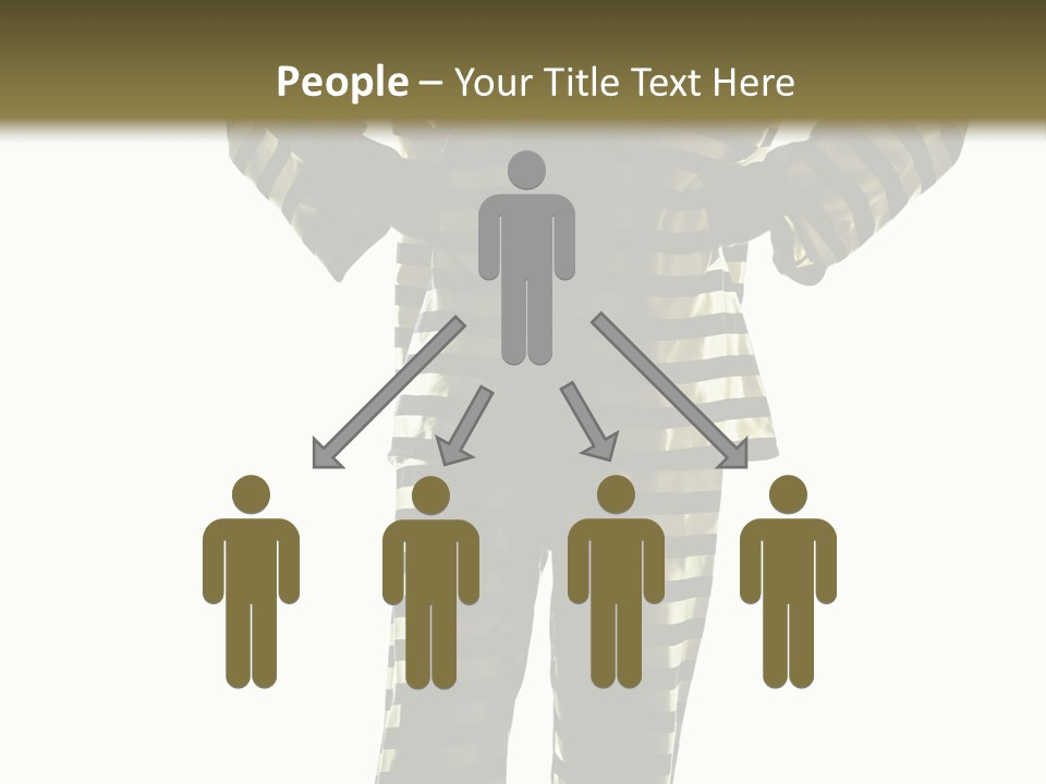 Indoors Prisoner Striped PowerPoint Template