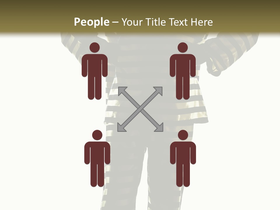 Indoors Prisoner Striped PowerPoint Template