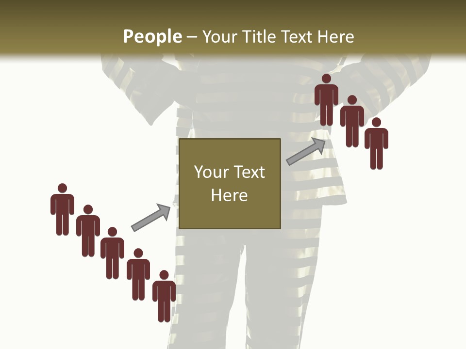 Indoors Prisoner Striped PowerPoint Template