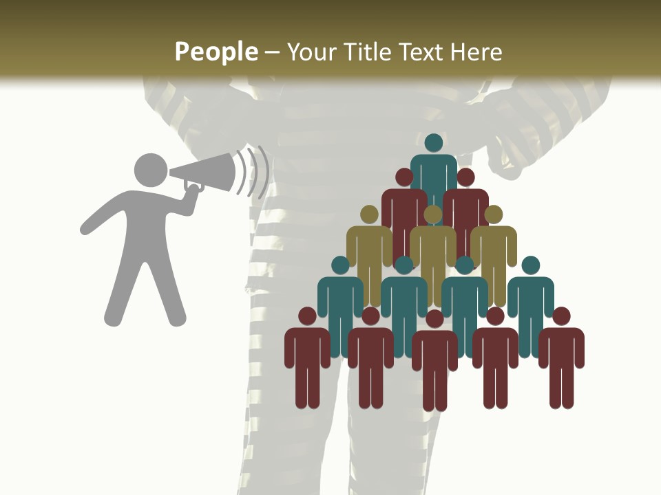 Indoors Prisoner Striped PowerPoint Template