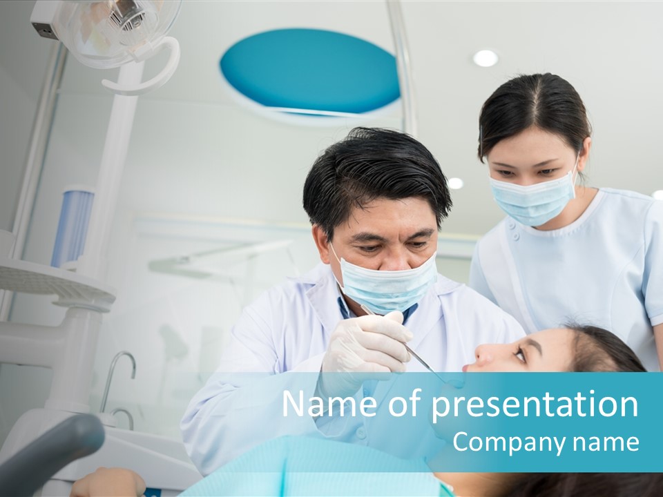 Interested Orthodontist Serious PowerPoint Template