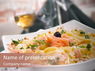 Pasta Food Seafood PowerPoint Template