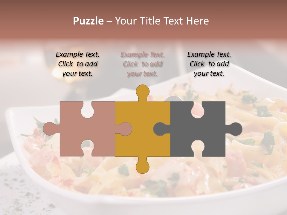 Pasta Food Seafood PowerPoint Template