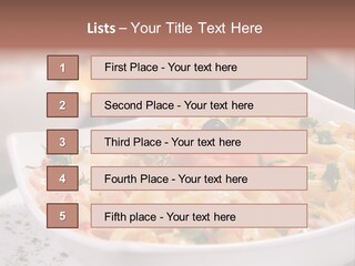 Pasta Food Seafood PowerPoint Template