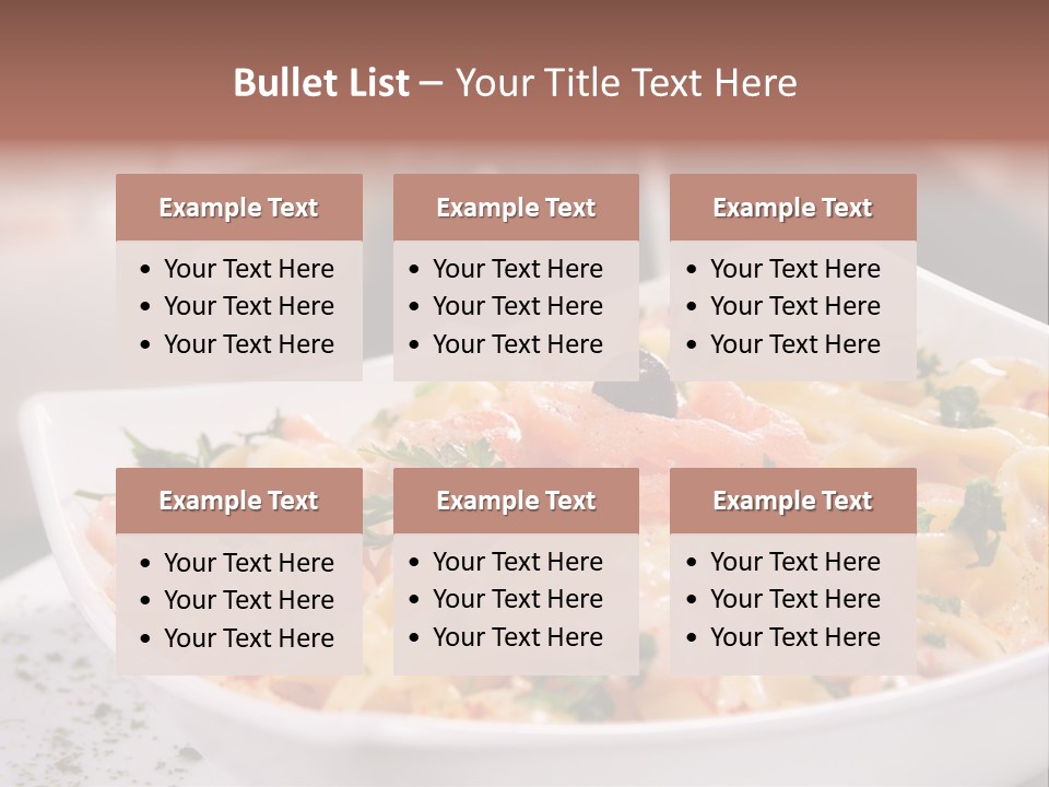 Pasta Food Seafood PowerPoint Template