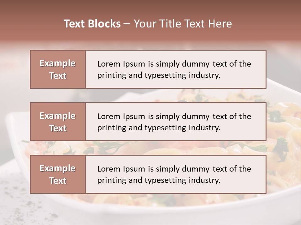 Pasta Food Seafood PowerPoint Template