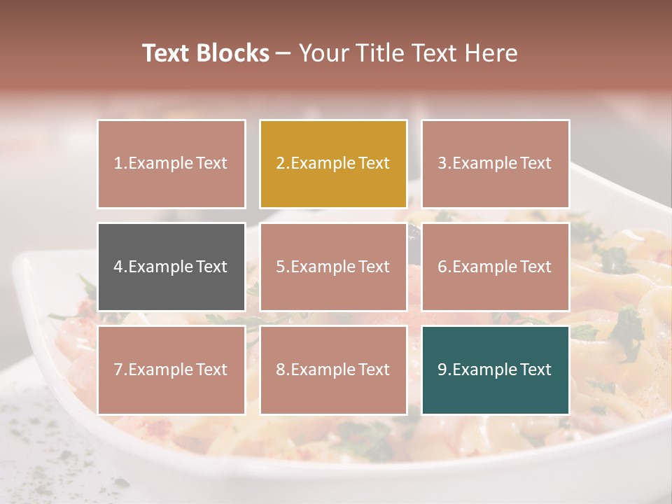 Pasta Food Seafood PowerPoint Template