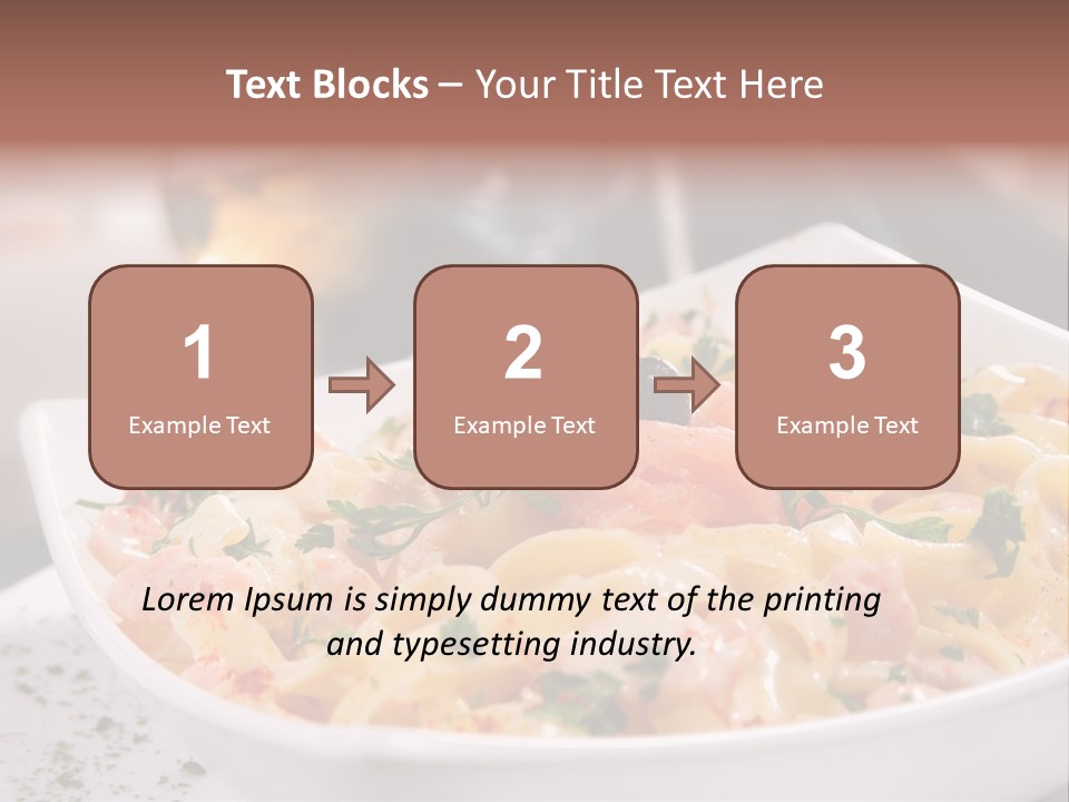 Pasta Food Seafood PowerPoint Template