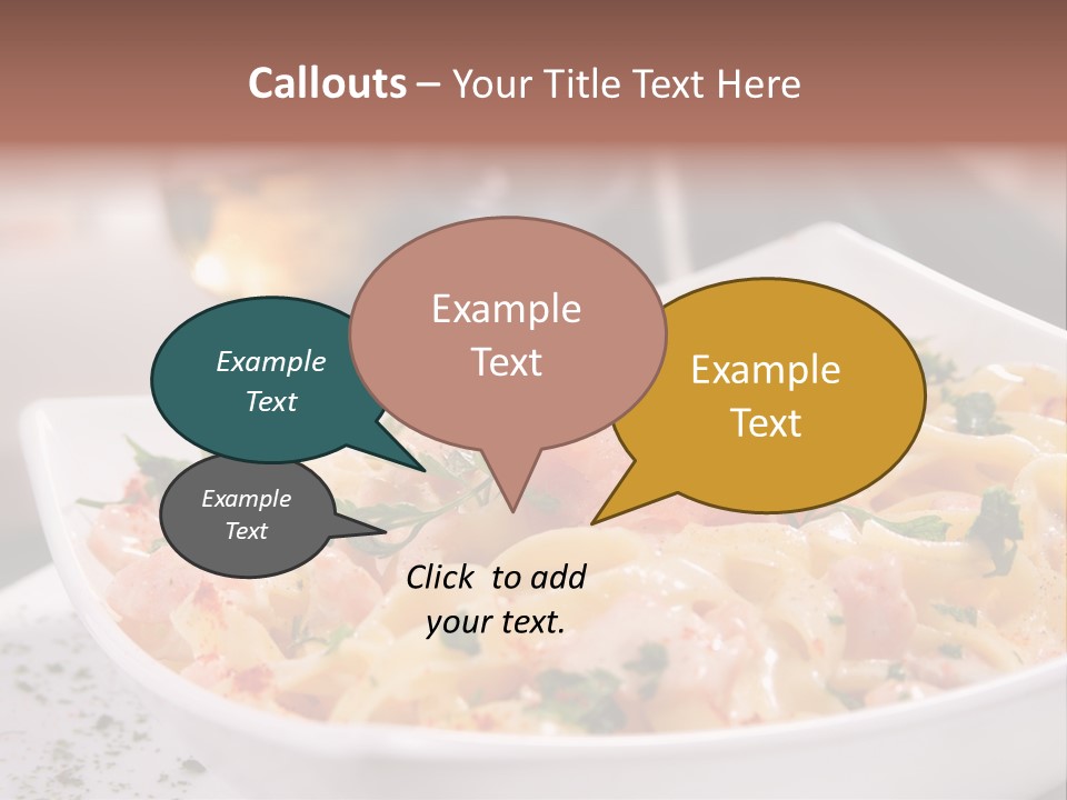 Pasta Food Seafood PowerPoint Template