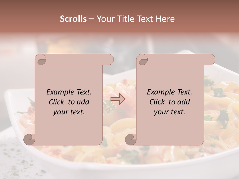 Pasta Food Seafood PowerPoint Template