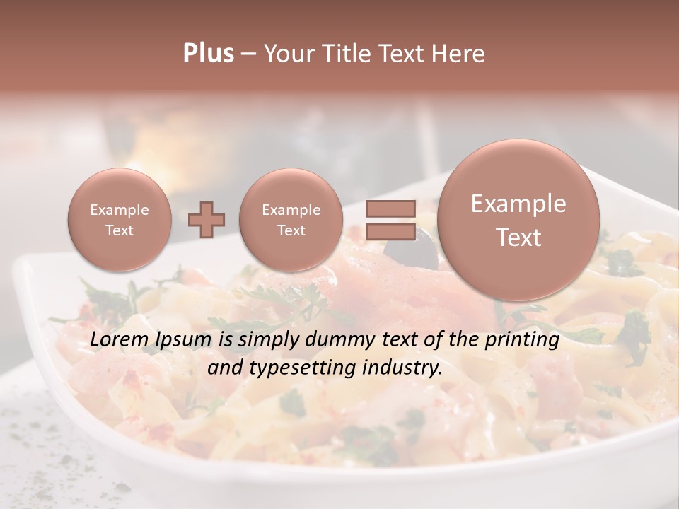 Pasta Food Seafood PowerPoint Template