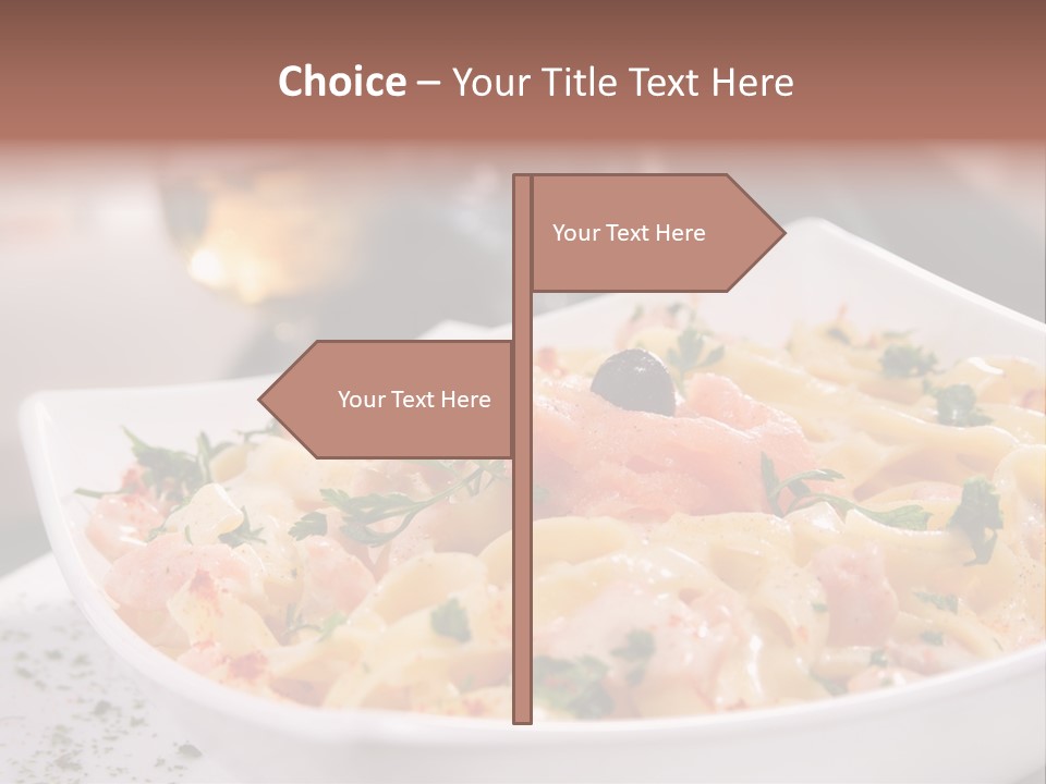 Pasta Food Seafood PowerPoint Template