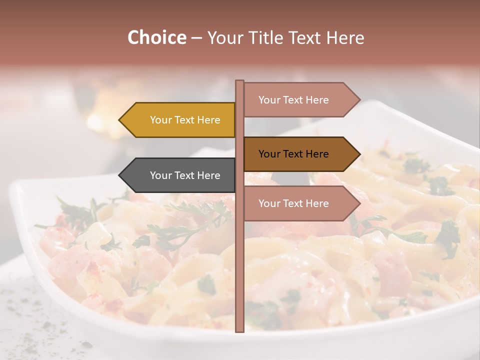 Pasta Food Seafood PowerPoint Template