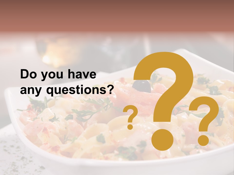 Pasta Food Seafood PowerPoint Template