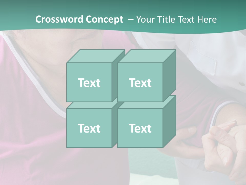 A Woman In A Pink Shirt And A Woman In A White Shirt Are Looking At PowerPoint Template