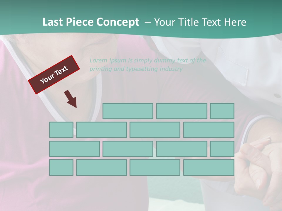 A Woman In A Pink Shirt And A Woman In A White Shirt Are Looking At PowerPoint Template