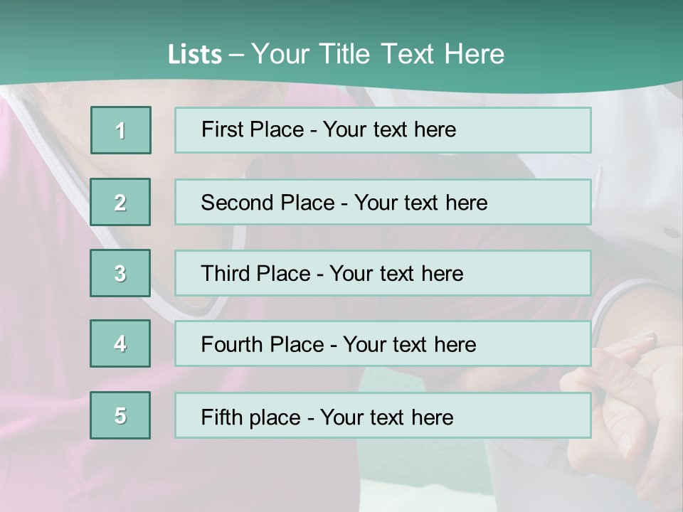 A Woman In A Pink Shirt And A Woman In A White Shirt Are Looking At PowerPoint Template