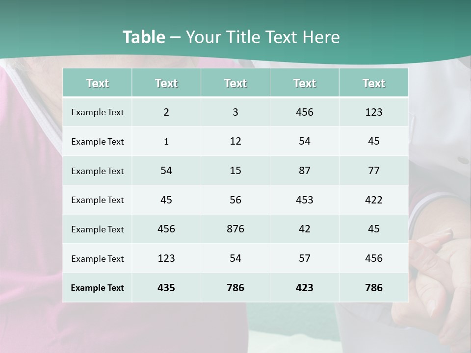A Woman In A Pink Shirt And A Woman In A White Shirt Are Looking At PowerPoint Template