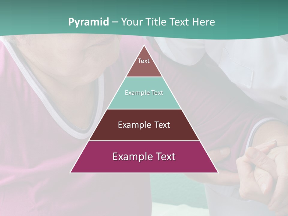 A Woman In A Pink Shirt And A Woman In A White Shirt Are Looking At PowerPoint Template