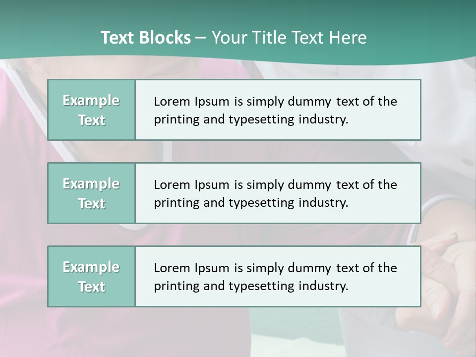 A Woman In A Pink Shirt And A Woman In A White Shirt Are Looking At PowerPoint Template