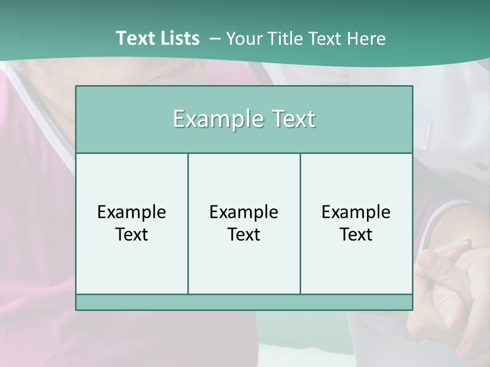 A Woman In A Pink Shirt And A Woman In A White Shirt Are Looking At PowerPoint Template