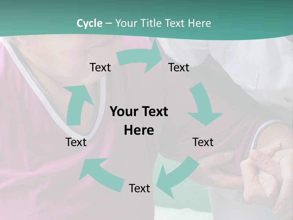 A Woman In A Pink Shirt And A Woman In A White Shirt Are Looking At PowerPoint Template