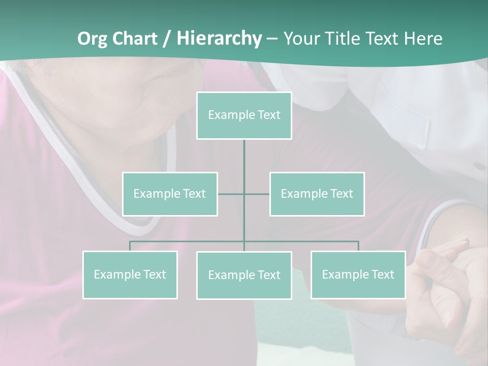 A Woman In A Pink Shirt And A Woman In A White Shirt Are Looking At PowerPoint Template