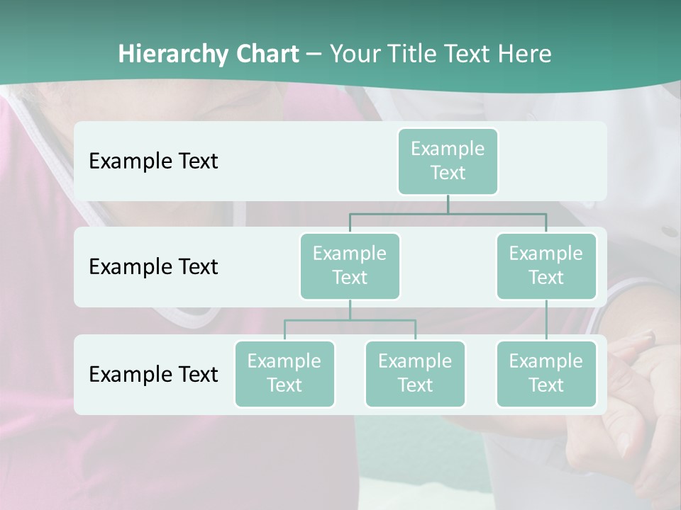 A Woman In A Pink Shirt And A Woman In A White Shirt Are Looking At PowerPoint Template