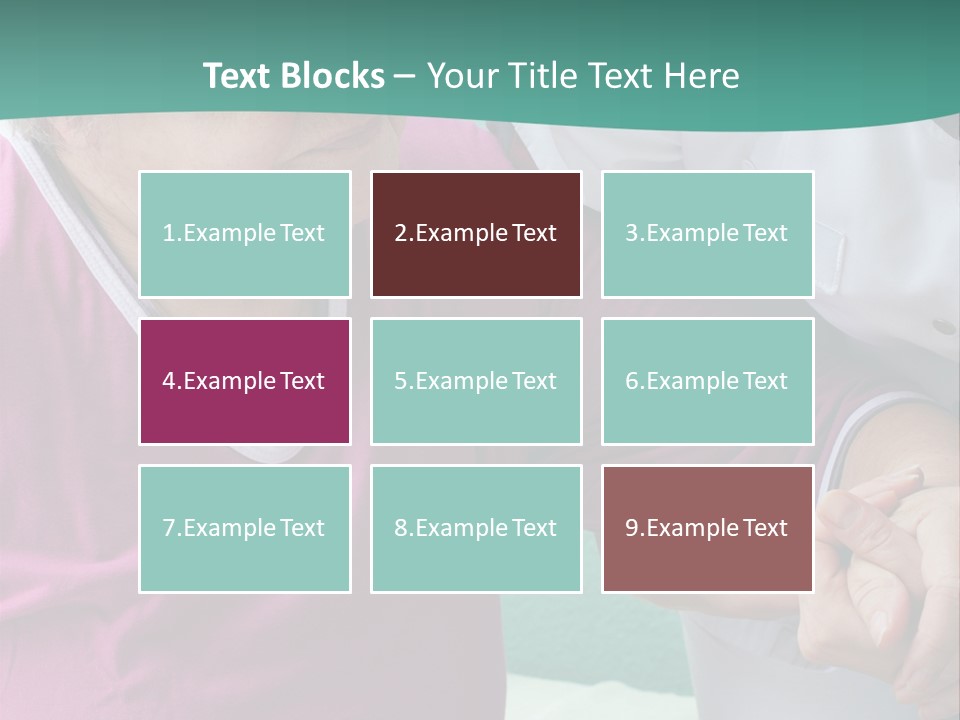 A Woman In A Pink Shirt And A Woman In A White Shirt Are Looking At PowerPoint Template