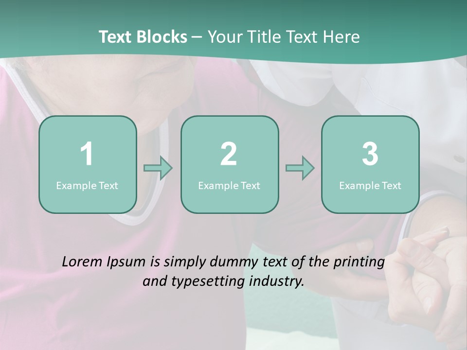 A Woman In A Pink Shirt And A Woman In A White Shirt Are Looking At PowerPoint Template