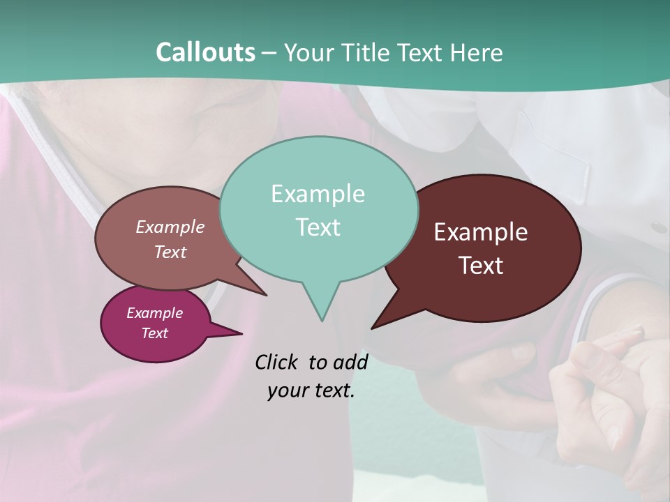 A Woman In A Pink Shirt And A Woman In A White Shirt Are Looking At PowerPoint Template