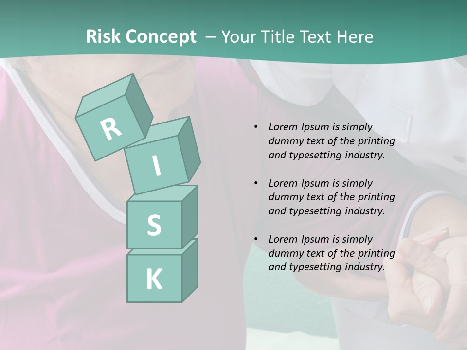 A Woman In A Pink Shirt And A Woman In A White Shirt Are Looking At PowerPoint Template