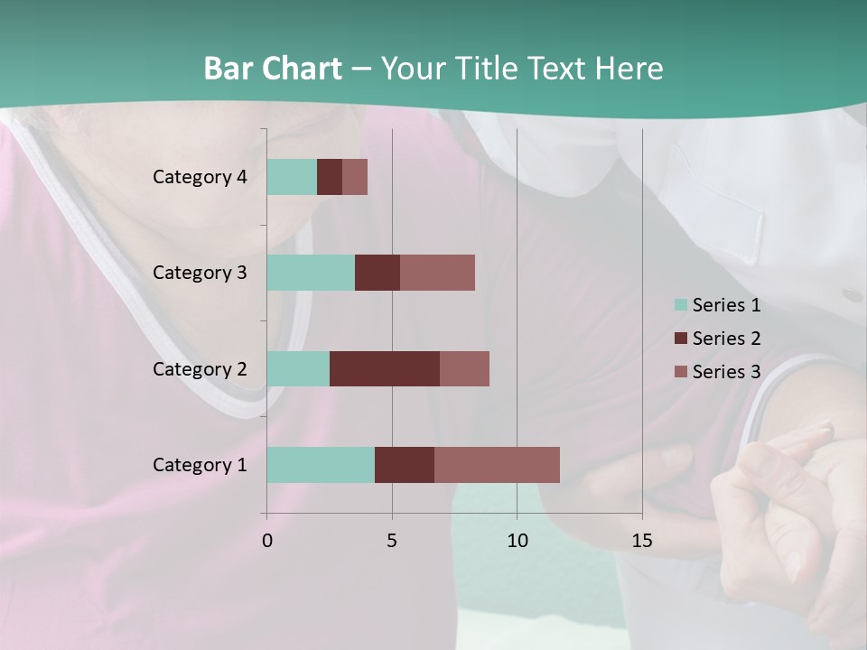 A Woman In A Pink Shirt And A Woman In A White Shirt Are Looking At PowerPoint Template